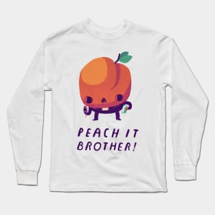 peach it brother Long Sleeve T-Shirt